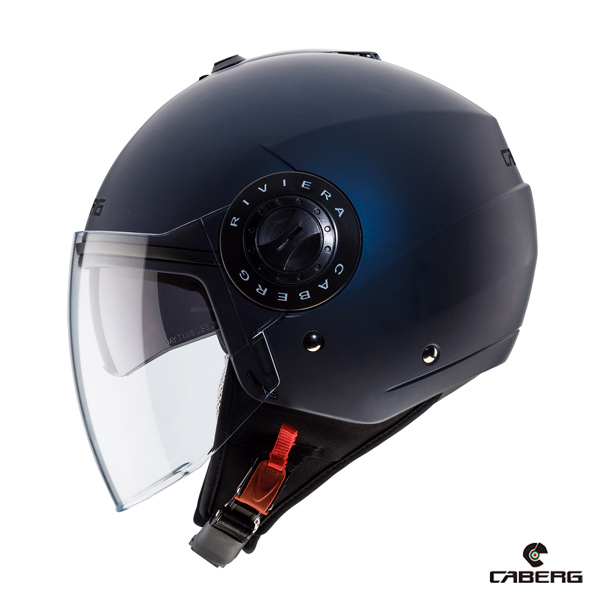 [CABERG] RIVIERA MATT BLUE DENIM /카베르그 리비에라 데미제트 무광 블루 데님 오픈페이스 헬멧